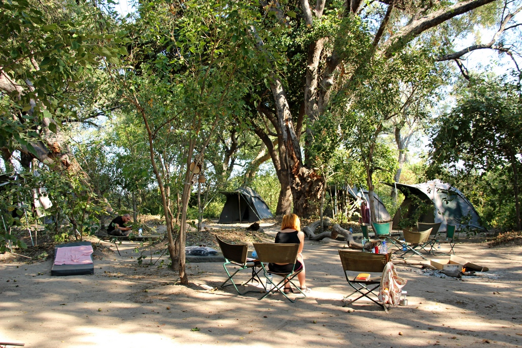 Camp bei der Safari im Okavango Delta