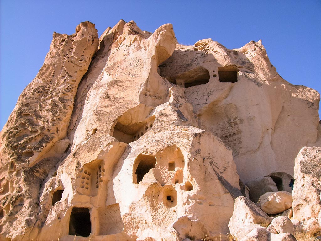 Bewohnte Höhlen in Kappadokien