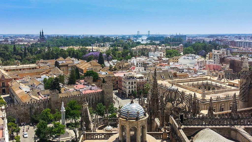 Blick über die Altstadt von Sevilla