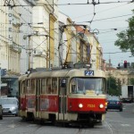 Straßenbahn in Vinohrady - Prag