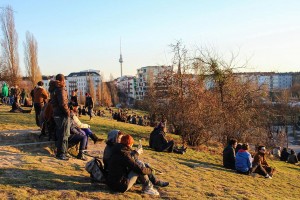 Frühling im Mauerpark in Berlin